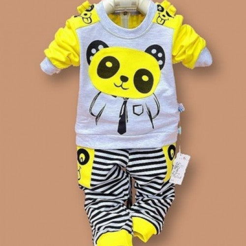 Baby Panda Cartoon Casual Long-sleeved