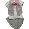 Fashion Gentleman Baby Summer Short-sleeved Suit Pants