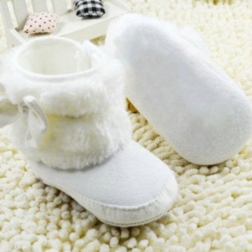 White Baby Princess Shoes  Bow Knot