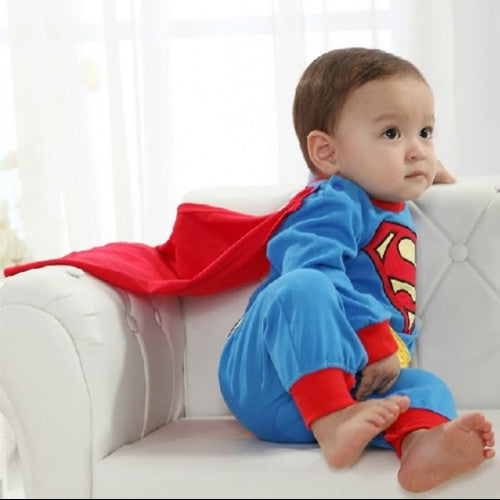 Superman Long Sleeve with Smock Halloween Costume