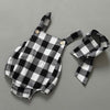 Baby Romper Scarf Cute Plaid