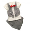 Fashion Gentleman Baby Summer Short-sleeved Suit Pants