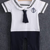 Sailor Collar Costume Suit Grow Romper Pants