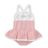 Striped Lace Baby Rompers